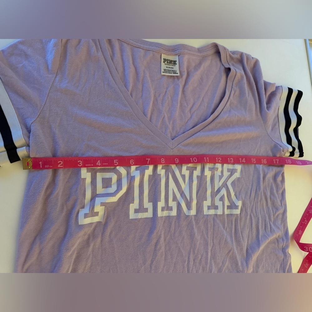PINK Victoria's Secret Lavender Tee - Picture 5 of 6